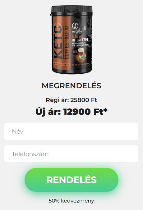 Rendeld meg a Keto Coffee Premiumot Magyarországon